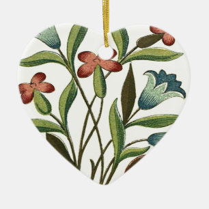 Décoration En Céramique Papier peint floral Art Nouveau Joli