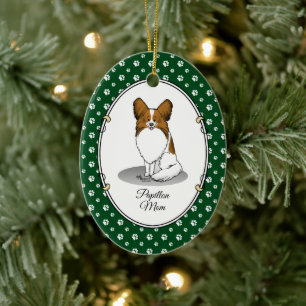 Décoration En Céramique Papillon Maman Pap Maman (blanc & sable) Mignonne 