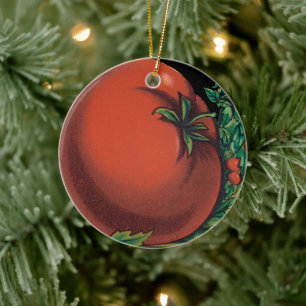 Décoration En Céramique Paquet de semences vintage Art Étiquette, Tomato P