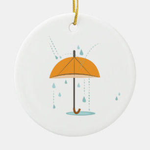 Décoration En Céramique Parapluie de pluie