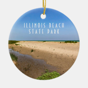 Décoration En Céramique Parc d'état Illinois Beach