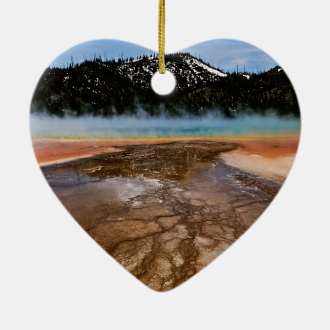 DÉCORATION EN CÉRAMIQUE PARC NATIONAL DE YELLOWSTONE, PRISMATIQUE GRAND (Dos)