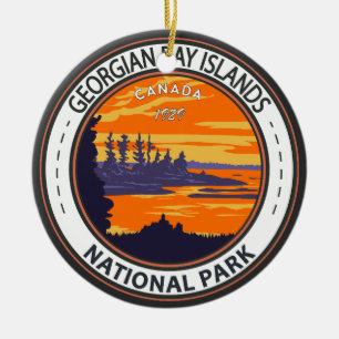 Décoration En Céramique Parc national des Îles-de-la-Baie-Georgienne Badge