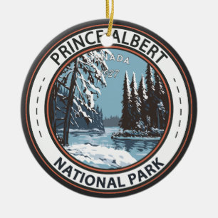 Décoration En Céramique Parc national du Canada Prince Albert Badge d'hive