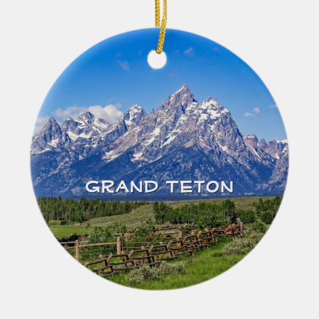 Décoration En Céramique Parc national du Grand Teton, Wyoming (Devant)