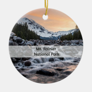 Décoration En Céramique Parc national du Mont-Rainier Souvenir Noël
