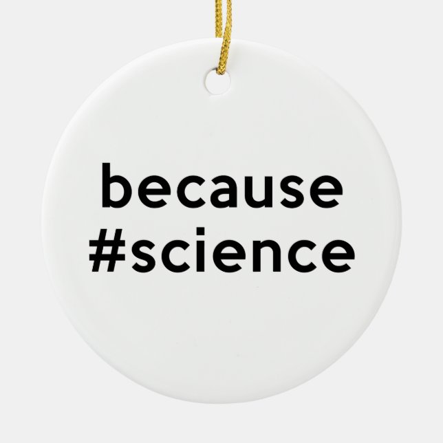 Décoration En Céramique Parce que la science (Devant)