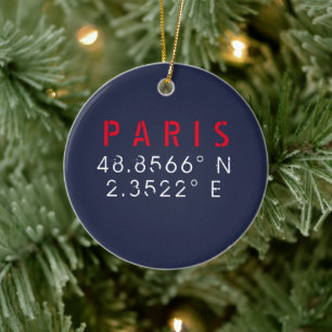 Décoration En Céramique Paris Longitude Latitude Navy