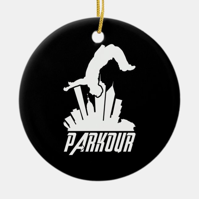Décoration En Céramique Parkour Freerunner Parkour Runner (Devant)