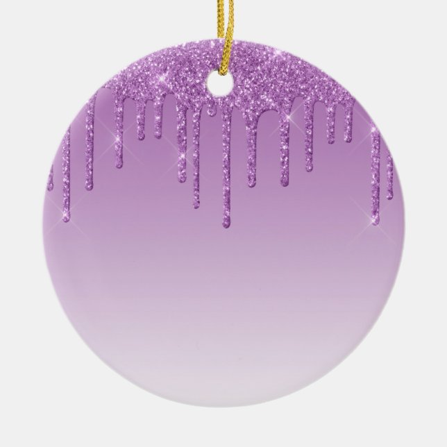 Décoration En Céramique Parties scintillant Lavender Purple Drivers (Devant)