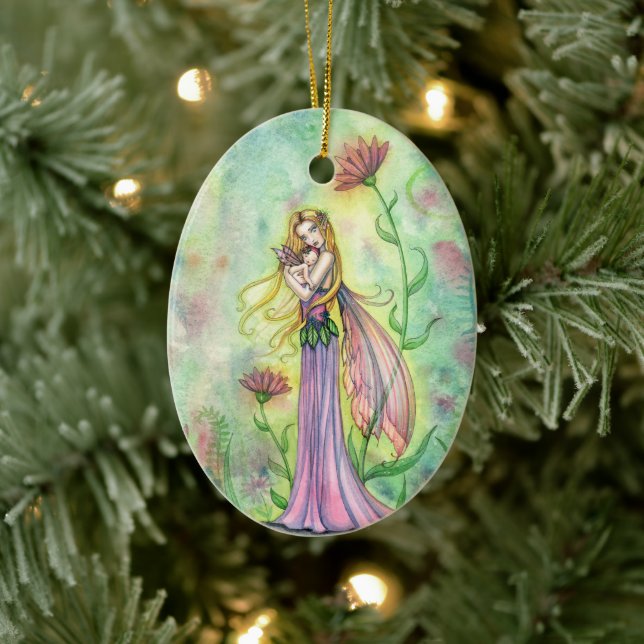 Décoration En Céramique Pas de grandes fées de cadeaux pour la mère et le  (Arbre)