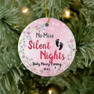 Décoration En Céramique Pas plus de nuit silencieuse Bébé S'attend à ce qu