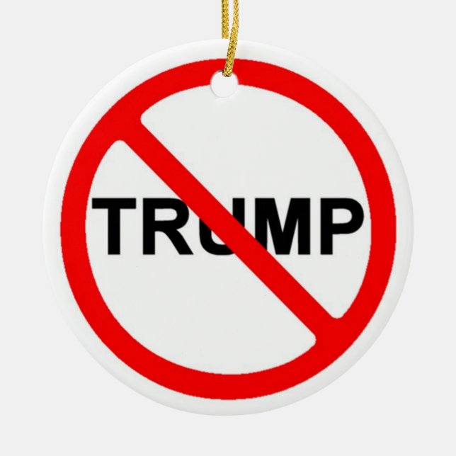 Décoration En Céramique Pas trump jamais (Devant)