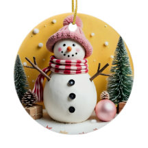 Pastel Christmas - Ceramic Ornament 