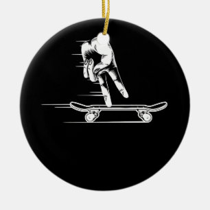 Décoration En Céramique Patinage sur planche à doigts