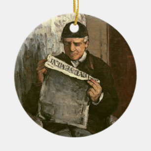Décoration En Céramique Paul Cezanne   le père de l'artiste, lisant le "v