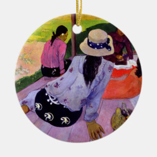 Décoration En Céramique Paul Gauguin la sièste, 1891-2 (huile sur la