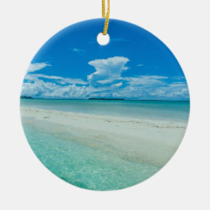 Décoration En Céramique Paysage marin tropical bleu, Palaos