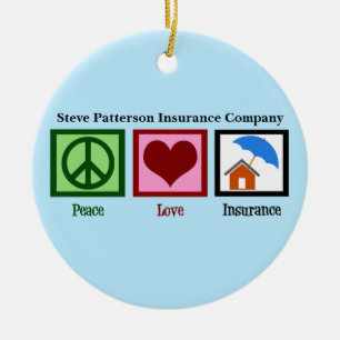 Décoration En Céramique Peace Love Homeowners Compagnie d'assurance sur me