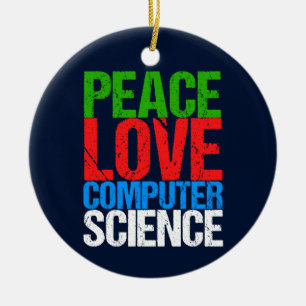 Décoration En Céramique Peace Love Informatique