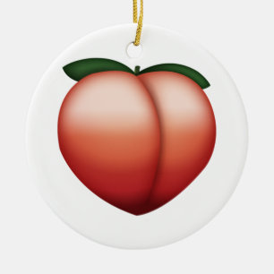 Décoration En Céramique Pêche - Emoji