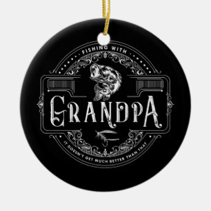 Décoration En Céramique Pêcher avec grand-père ne s'améliore pas beaucoup