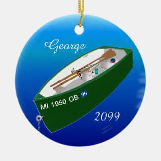 Décoration En Céramique Pêcheur Ligne de pêche Bâton de bateau Personnalis