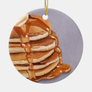 Décoration En Céramique Peinture de petit déjeuner de Shortstack de crêp