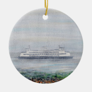 Décoration En Céramique Peinture Foggy Ferry