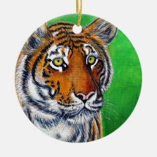 Décoration En Céramique Peinture sur tigre