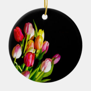 Décoration En Céramique Peinture Tulip - Art Fleur original