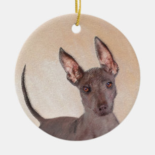 Décoration En Céramique Peinture Xoloitzcuintli - Cute Original Chien Art