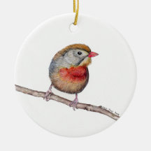 Pekin Robin Bird (Leiothrix lutea) Décor de Noël
