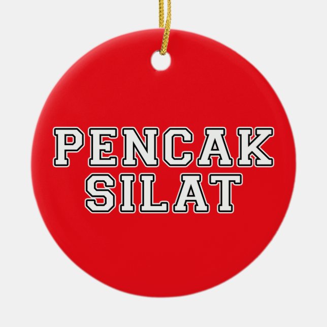 Décoration En Céramique Pencak Silat (Devant)