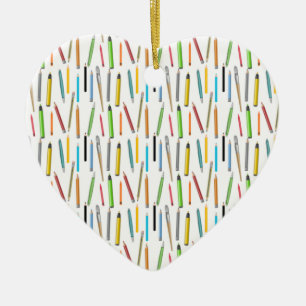 Décoration En Céramique Pencils colorés Artiste Brosses Marqueurs d'art Am