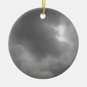 Décoration En Céramique Pendentif nuages tempête