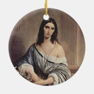 Décoration En Céramique Pensées mélancoliques (par Francesco Hayez)