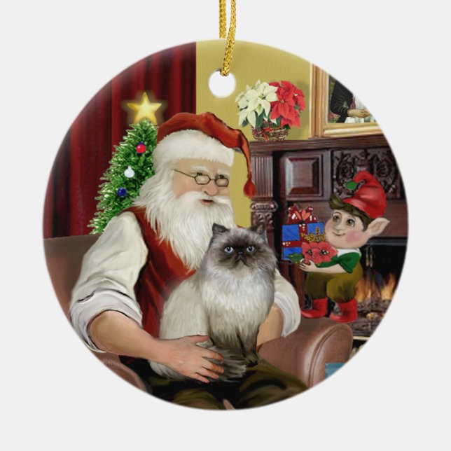 Décoration En Céramique Père Noël - Himalaya cat 7 (Devant)