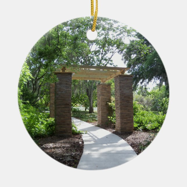 Décoration En Céramique pergola sur un chemin (Devant)