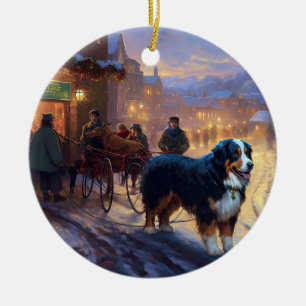Décoration En Céramique Période des fêtes de Noël du Montagnard Bernois