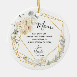Décoration En Céramique Personalised Mother of the Bride Floral Gift
