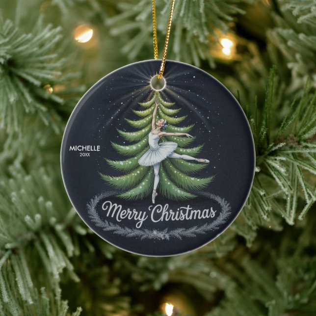 Décoration En Céramique Personalized Christmas ballet Ballerina dancer     (Arbre)