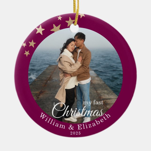 Décoration En Céramique Personalized Christmas Ornament (Devant)