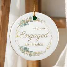 Personalized Engagement Gift Keepsake