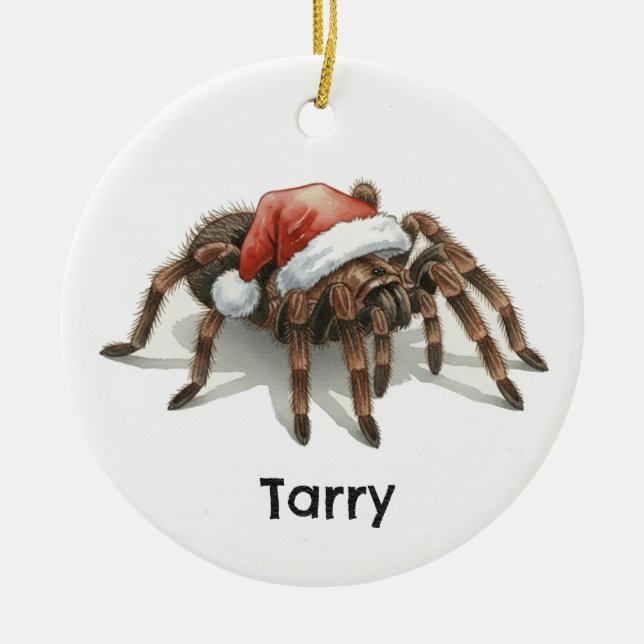 Décoration En Céramique Personalized Tarantula Spider at Christmas (Devant)