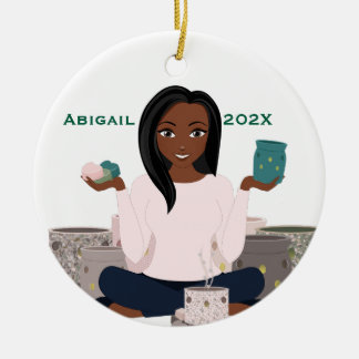 Décoration En Céramique Personalized Wax Warmer Woman Ceramic Ornament