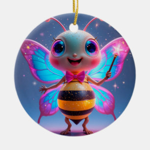 Décoration En Céramique Personnage de abeille magique lumineuse avec des a