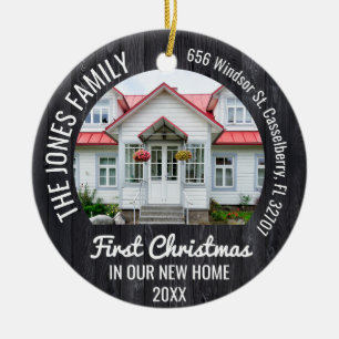 Décoration En Céramique Personnalisé 2 Photo Noël First Home 2021