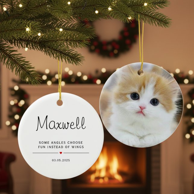 Décoration En Céramique Personnalisé avec la photo et le nom de votre anim (Créateur téléchargé)
