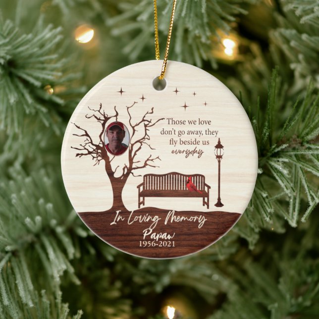 Décoration En Céramique Personnalisé Ceux Que Nous Aimons / Papaw (Arbre)